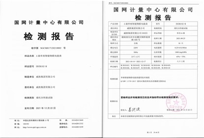 新年伊始，雙喜臨門！威勝集團(tuán)單相智能物聯(lián)電能通過國網(wǎng)計(jì)量中心全性能檢測認(rèn)證及榮獲2021年度中國儀器儀表學(xué)會科技進(jìn)步一等獎！